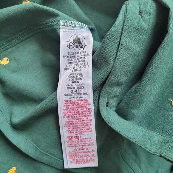 Embroidered Mickey Mouse Icon Holiday Long Sleeve Button Front Shirt for Boys 4 - Picture 11 of 13